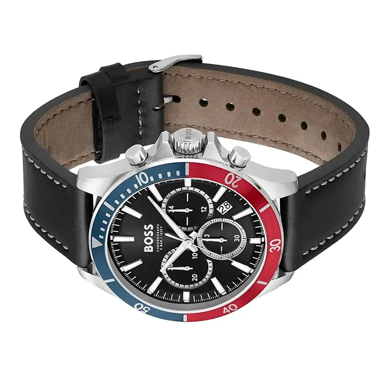 Hugo Boss Troper Chronograph Pepsi Quartz Men's Watch- 1514099
